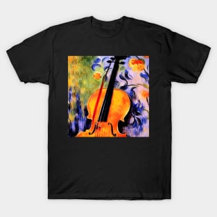 Impressionist Cello & Flowers T-Shirt